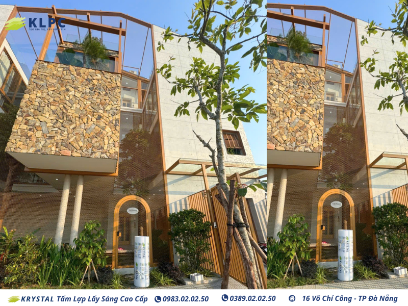 Tấm lợp lấy sáng KLPC: Nâng tầm không gian biệt thự tại FPT City Đà Nẵng 2 Tam lop lay sang cong nghiep