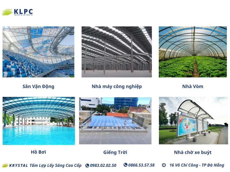 Tấm lợp lấy sáng KLPC: Giải pháp tối ưu cho đối tác công ty cơ khí tại Đà Nẵng 4 mua tam lop lay sang tai da nang