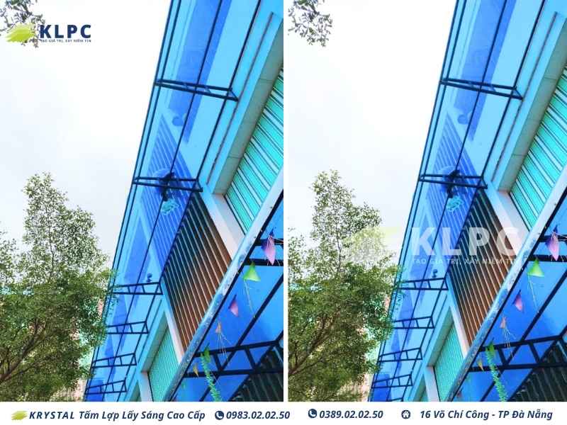Tấm lợp lấy sáng KLPC: Giải pháp tối ưu cho đối tác công ty cơ khí tại Đà Nẵng 3 tam lop lay sang trong suot