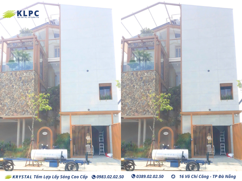 Tấm lợp lấy sáng KLPC: Nâng tầm không gian biệt thự tại FPT City Đà Nẵng 3 tam lop polycarbonate